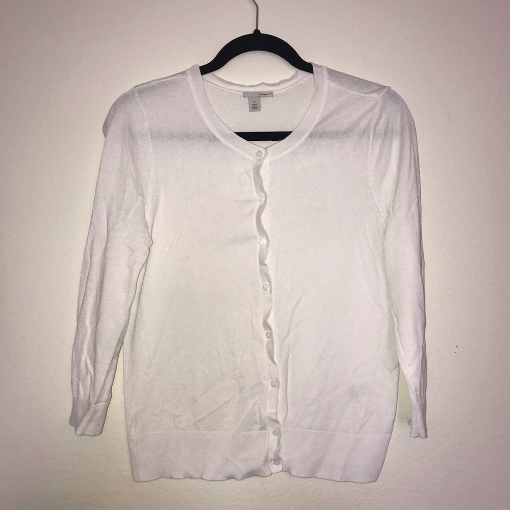 White light cardigan